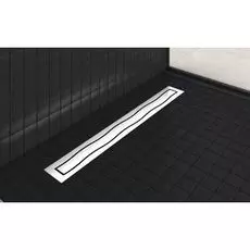 Душевой канал (лоток) Berges C1 Norma 090140 90 см, с решеткой, 2 в 1 под плитку, матовый хром