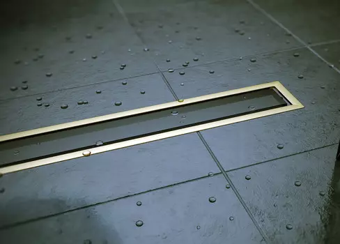 Душевой канал 300 мм Pestan Confluo Premium Black Glass Gold Line 13100094