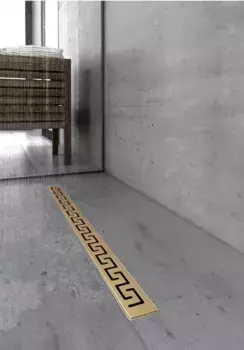 Душевой канал 800 мм золото Berges B1 Antik 092026