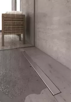 Душевой канал (лоток) Berges C1 Norma 090037 60 см, с решеткой, 2 в 1 под плитку, матовый хром