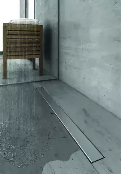 Душевой канал (лоток) Berges C1 Norma 090137 60 см, с решеткой, 2 в 1 под плитку, матовый хром