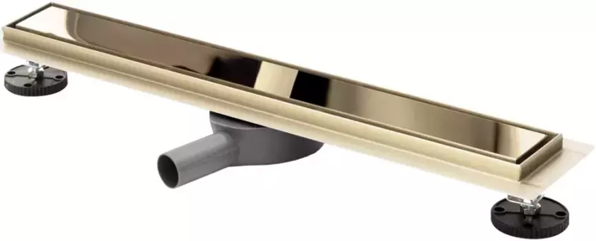 Душевой канал (лоток) Rea Neo&Pure Pro REA-G5693 50 см, с решеткой, 2 в 1 под плитку, золотой