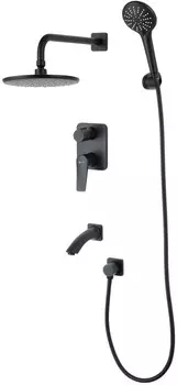 Душевой комплект 226 мм Lemark Bronx LM3722BL