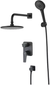 Душевой комплект 226 мм Lemark Bronx LM3729BL