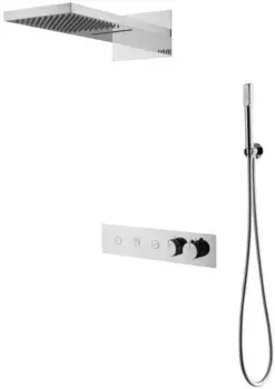 Душевой комплект 230 мм Boheme Fusion 131-CR