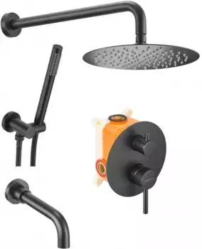 Душевой комплект 250 мм Milacio Ultra MCU.150.MB