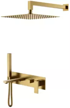 Душевой комплект 300 мм Boheme Qubic 474-BR