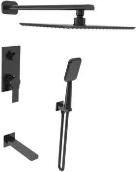 Душевой комплект 300x200 мм Elghansa 54Q0743-Black(Set-15-New)