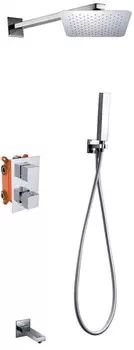 Душевой комплект 405 мм AltroBagno Cascata 040103 Cr