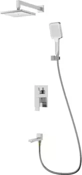 Душевой комплект Splenka S01.27 320x210 мм, со смесителем, хром