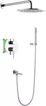 Душевой комплект Timo Saona SX-2379/00SM 250 мм, со смесителем, хром