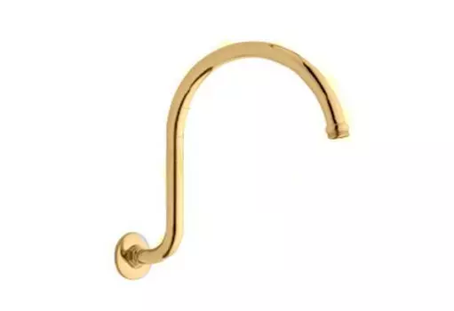 Душевой кронштейн 300 мм золото 24 карат Cezares CZR-TDA2-03/24