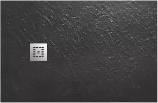 Душевой поддон из литьевого мрамора 120x90 см BelBagno TRAY-MR-UNO-AH-120/90-35-NERO-CR