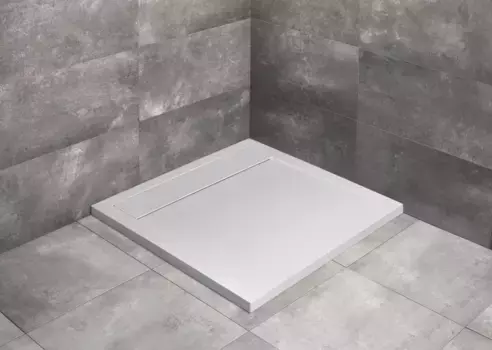 Душевой поддон из литьевого мрамора 90x90 см Radaway Teos C White HTC9090-04