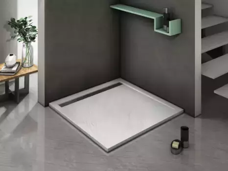 Душевой поддон из литьевого мрамора 90x90 см WeltWasser WW TRS 90 STONE-WT 10000004366