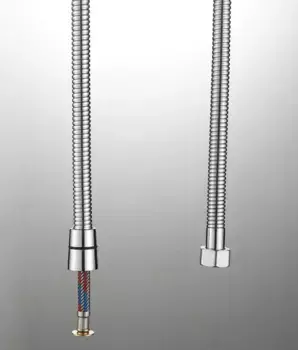 Душевой шланг Splenka S404.12 120 см, с защитой от разрыва, хром