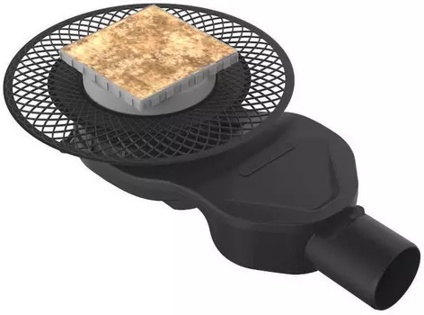 Душевой трап 148x148/50 мм под плитку Berges Platz Keramik 093162