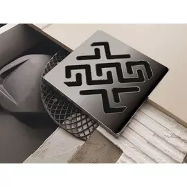 Душевой трап 148x148/50 мм золото Berges Platz Antik 092161