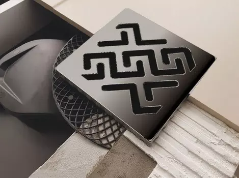 Душевой трап 99x99/50 мм матовый хром Berges Platz Norma 090160