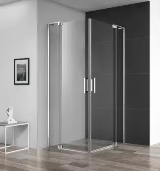 Душевой уголок 100-110x90-100 см Cezares SLIDER-AH-2-90/100-100/110-C-Cr прозрачное