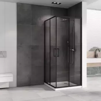 Душевой уголок 100x100 см Abber Schwarzer Diamant AG02100B5 прозрачное