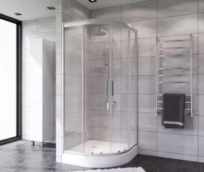 Душевой уголок 100x100 см Am.Pm Gem W90G-401-100WT прозрачное