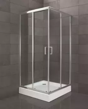 Душевой уголок 100x100 см BelBagno Uno UNO-195-A-2-100-C-Cr прозрачное