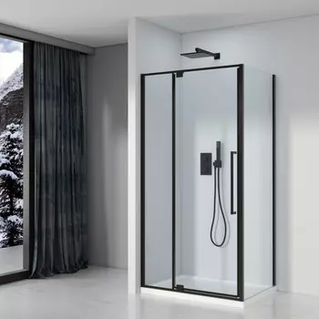 Душевой уголок 100x100 см Black & White Stellar Wind S812 BC 8121000 прозрачное