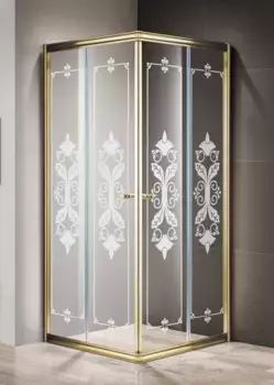 Душевой уголок 100x100 см Cezares GIUBILEO-A-2-100-SCORREVOLE-C-G прозрачное