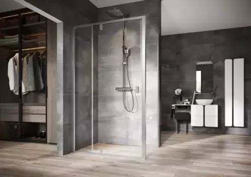 Душевой уголок 100x90 см Ravak Nexty NDOP2 + NPSS 03OA0U00Z1 + 90O70U00Z1 прозрачное