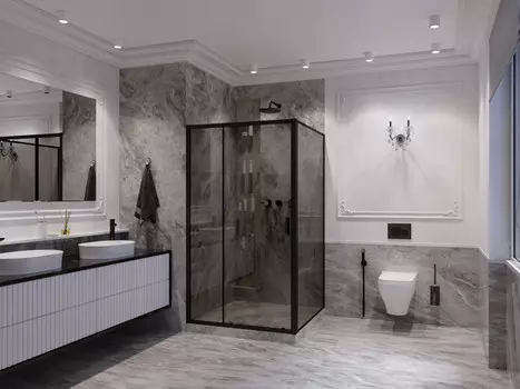 Душевой уголок 110x110 см Ambassador Forsa 17022217ABB-110ABB тонированное