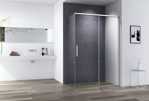 Душевой уголок 110x90 см Cezares DUET SOFT-M-AH-1-110/90-C-Cr прозрачное