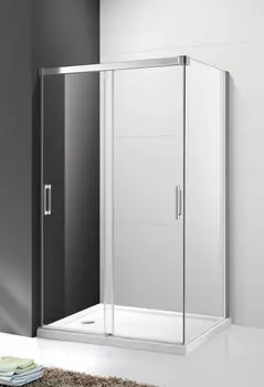 Душевой уголок 120х100 см Cezares TANDEM-SOFT-AH-2-120/100-C-Cr-IV прозрачное