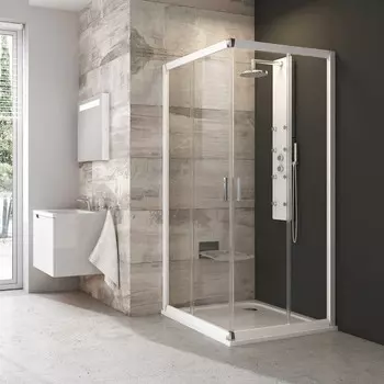 Душевой уголок 120x100 см Ravak Blix белый grape