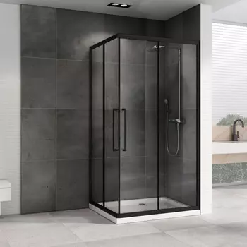 Душевой уголок 120x80 см Abber Schwarzer Diamant AG02128BH прозрачное