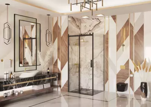 Душевой уголок 120x120 см Ambassador Benefit 19021201HB-120HB прозрачное