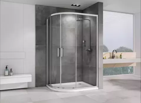 Душевой уголок 120x90 см Abber Schwarzer Diamant AG01129 прозрачное