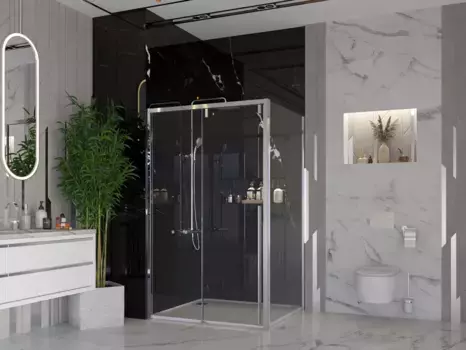 Душевой уголок 130x100 см Ambassador Intense 110021102IX-100IX прозрачное