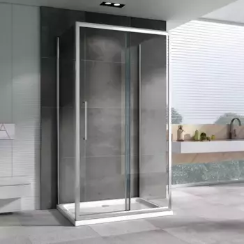 Душевой уголок 140x70 см Abber Schwarzer Diamant AG30140H-S70-S70 прозрачное