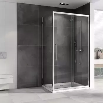 Душевой уголок 140x75 см Abber Schwarzer Diamant AG30140H-S75 прозрачное