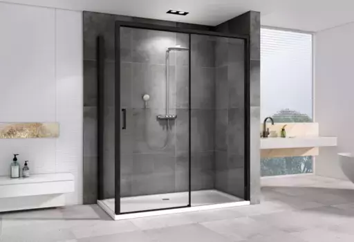 Душевой уголок 150x100 см Abber Komfort AG93150B-S102B прозрачное