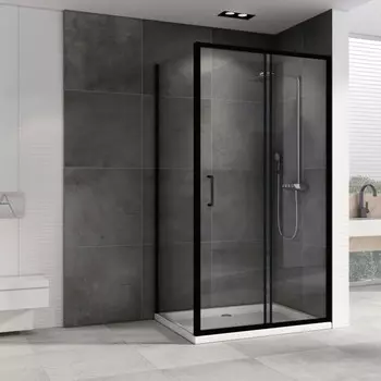 Душевой уголок 150x80 см Abber Schwarzer Diamant AG30150B5-S80B5 прозрачное