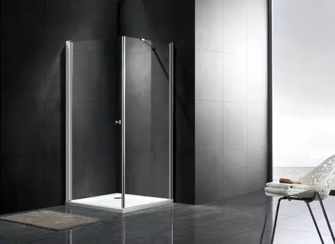 Душевой уголок 80х80 см Gemy New Rockcoco S03151C прозрачное