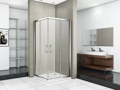 Душевой уголок 80х80 см Good Door Infinity CR-80-C-CH прозрачное