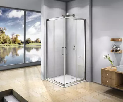 Душевой уголок 80х80 см Good Door Neo CR-80-C-CH прозрачное