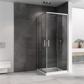 Душевой уголок 80x80 см Abber Schwarzer Diamant AG020805 прозрачное