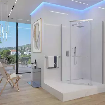 Душевой уголок 80x80 см Veconi Rovigo RV36-80-01-C5 прозрачное