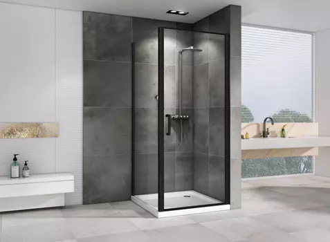 Душевой уголок 80x85 см Abber Sonnenstrand AG04080B-S85B прозрачное