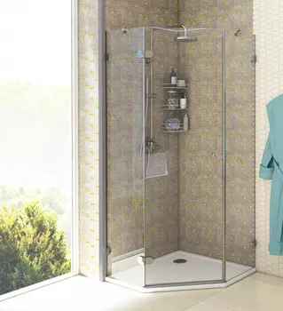 Душевой уголок 88х88 см Акватон Lax FES L 1AX021SSXX000 прозрачное