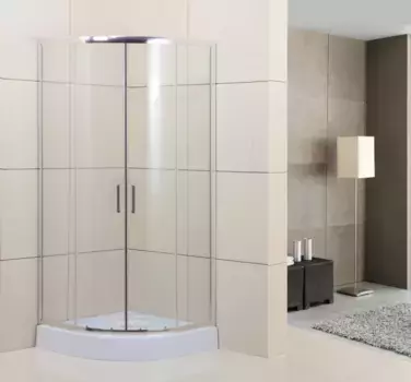 Душевой уголок 89,5x89,5 см BelBagno Uno UNO-195-R-2-90-P-Cr текстурное стекло
